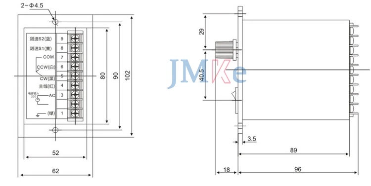 JMKE 6W 15W 25W 40W 90W 120W 180W 200W AC gear Motor Controller AC CONTROL motor Controller