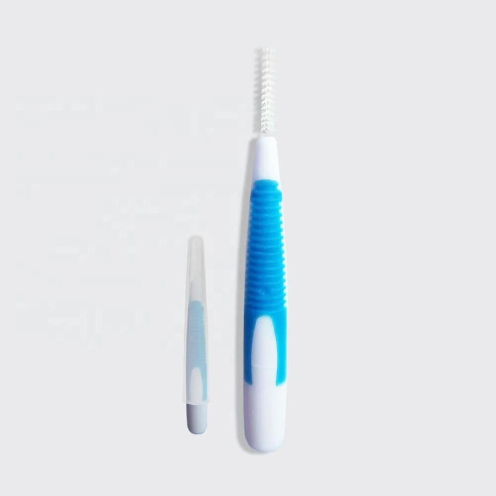 Ce Approved Stainless Steel Wire  Disposable Plastic Handle Interdental Brush