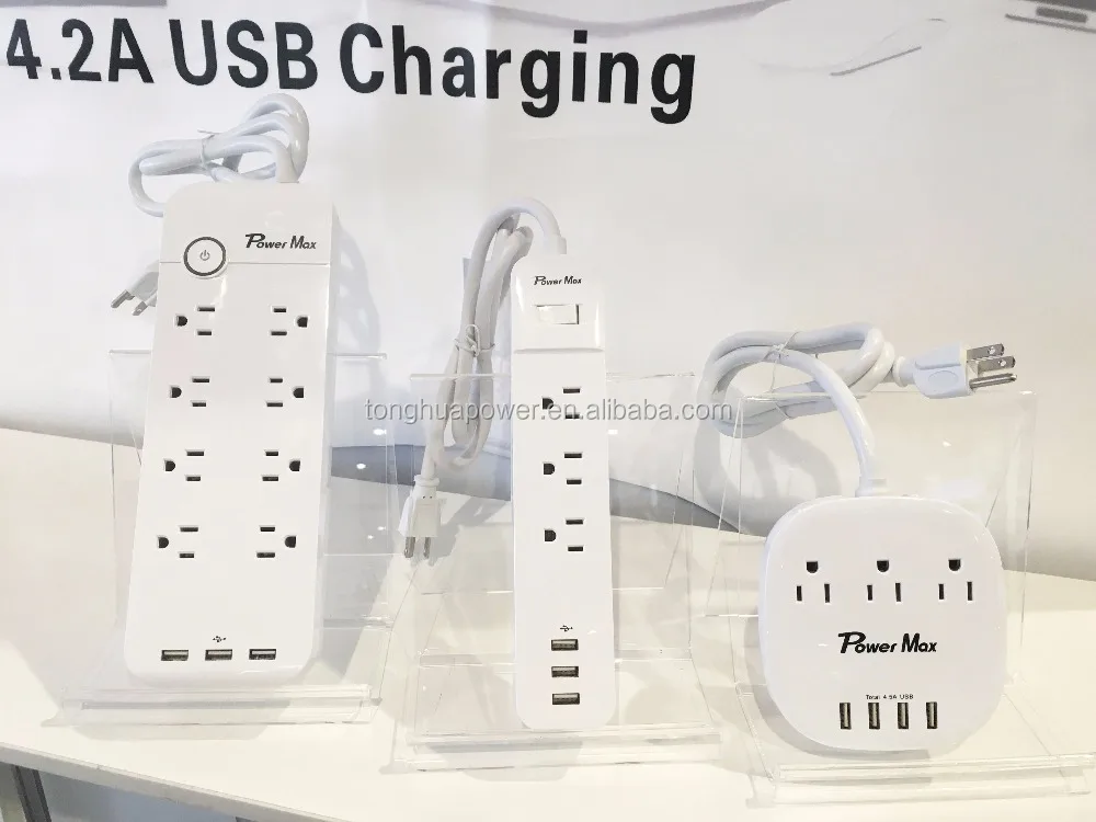 cETL Certified surge arrester, Wall Tap with USB C Surge Protector with USB Charger