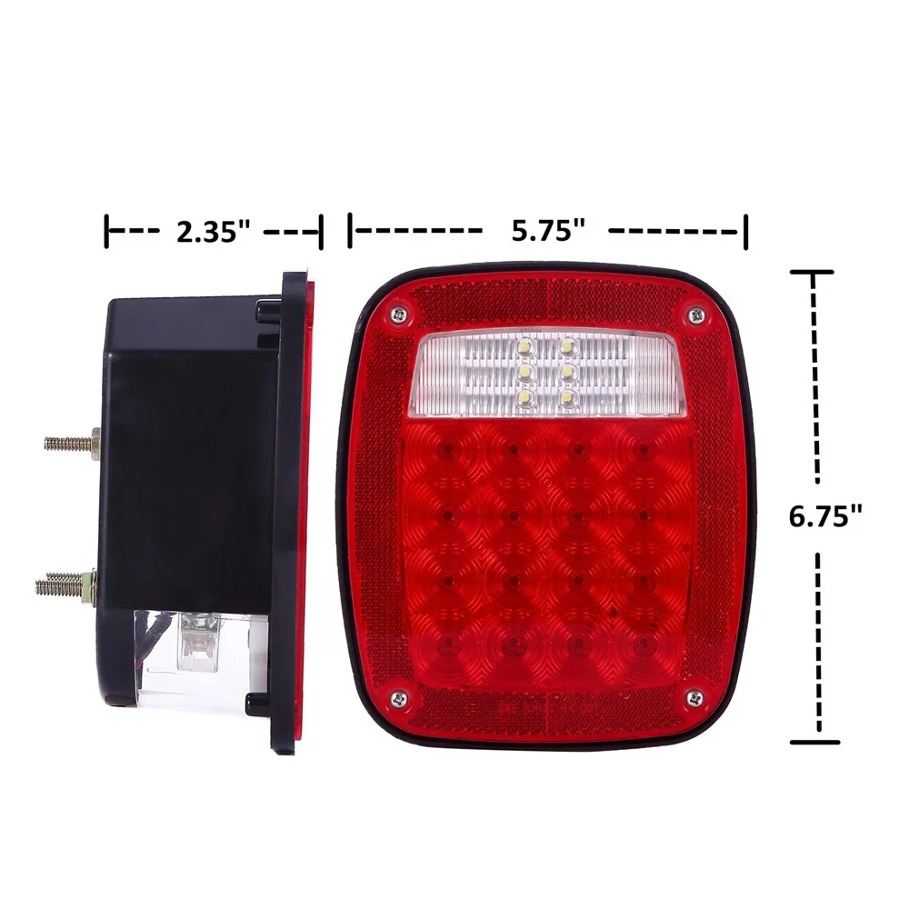 china manufacturer Customized truck lorry trailer tail light 12V 24V waterproof connector