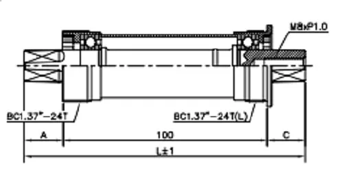 Factory Outlet Fat Bicycle Accessory Bottom Brackets Aluminum Sheath Bike BB Sealed Bearing Steel Cups bottom bracket vp bc63