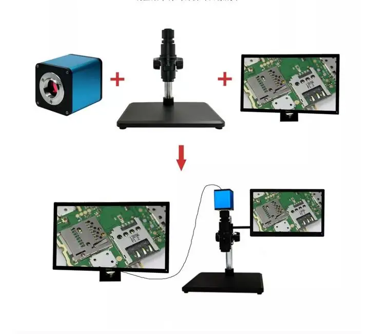 
usb Control Microscope industrial camera with Auto focus system 