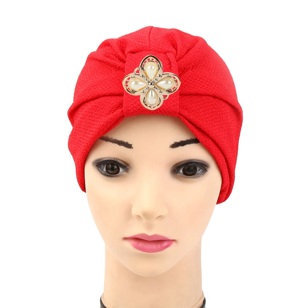 
Zakiyyah C-1 New Arrival Fashion Style Muslim Hats Elegant Cap Design with Pearl Decoration in th Front Cotton Vietnamese Hats 