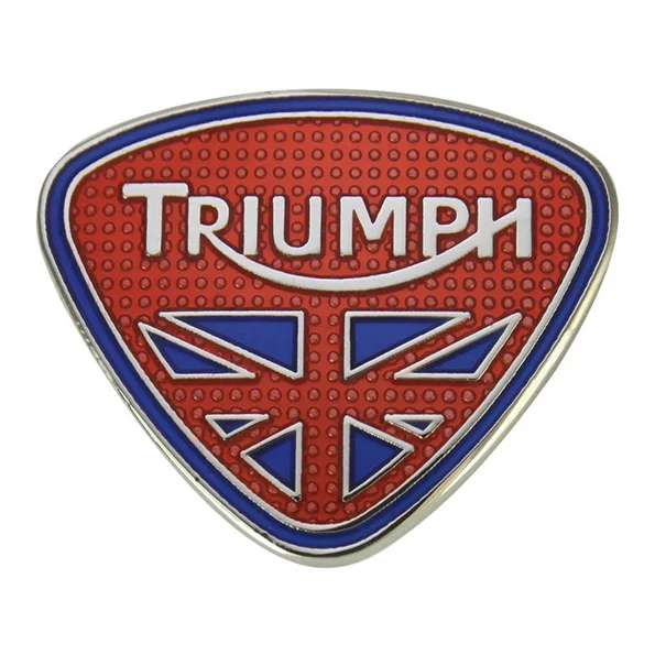 Custom logo car badge metal transparent hard enamel pin badge