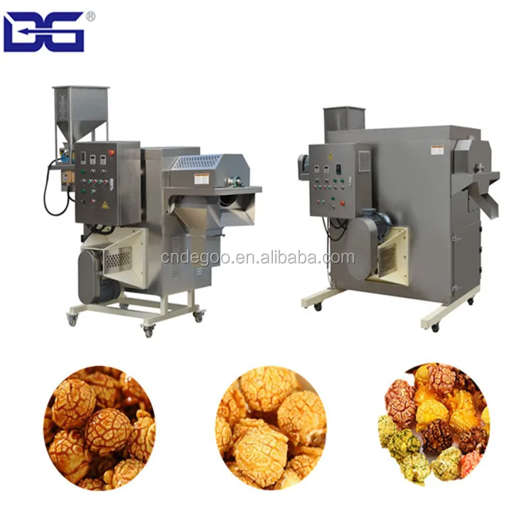
Low consumption corn pops machinery plant caramel popcorn production machinery 