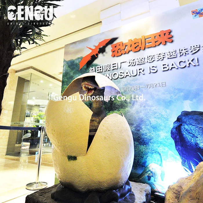 Fiberglass dinosaur decorations museum dinosaur egg
