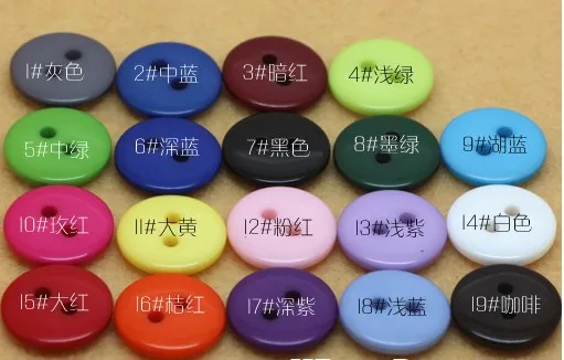 12mm DIY button shirt children clothes plastic button clasp monopoly candy color decorative button