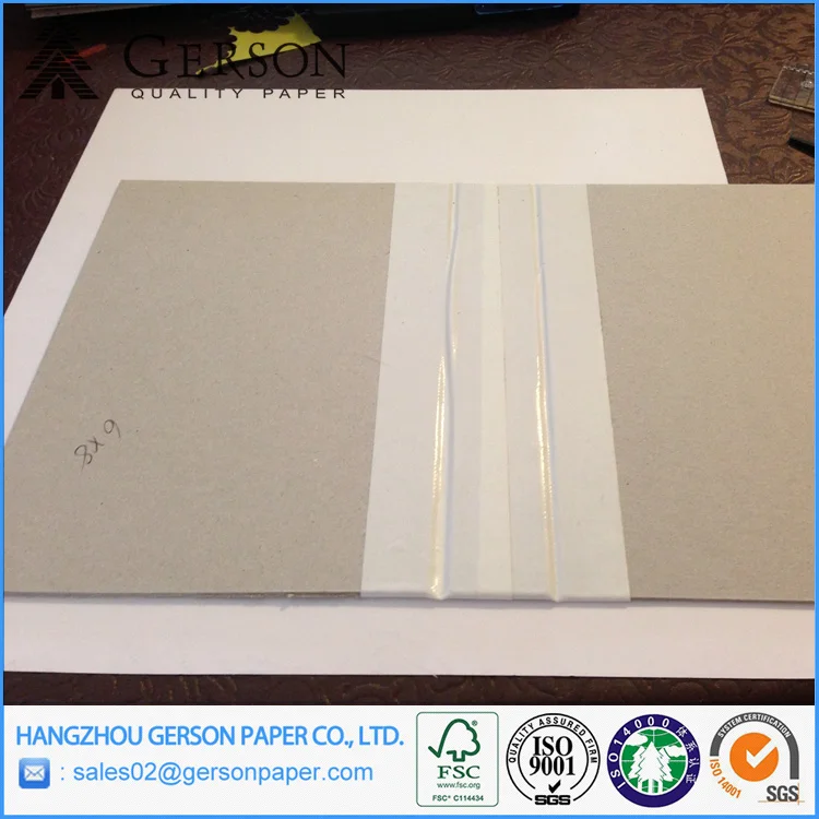 
Book Binding Grey Cardboard 2mm Grey Chipboard Hard Book Cover 