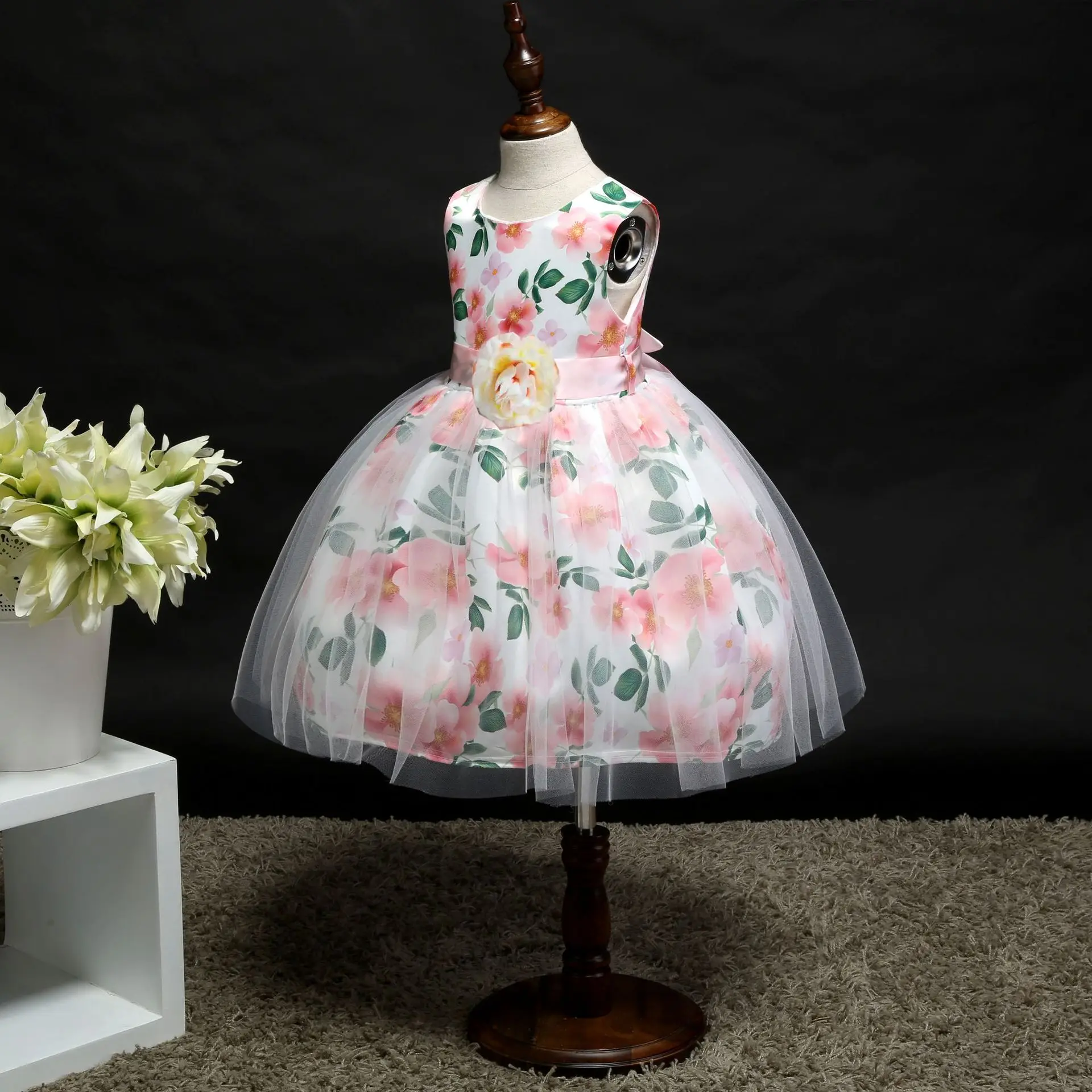 China Wholesale Formal Flower Girl Party Tutu Dress To 7 Years Old Children