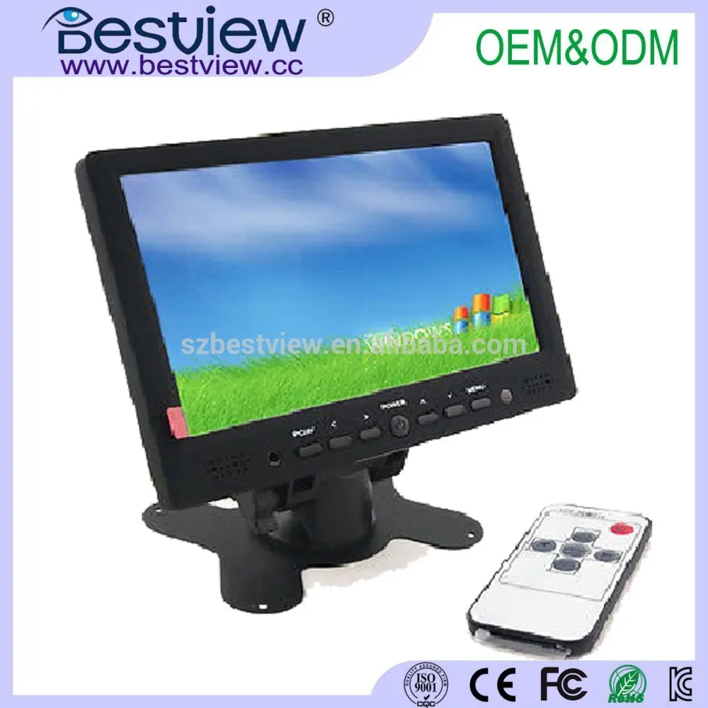 оптовая малого 7 дюймовый сенсорный монитор с 800x480 разрешение( yt708)