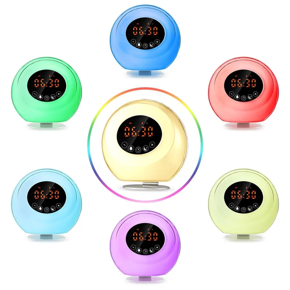 Alarm with projector clock with bird sounds with FM radio tf card speaker digital clock 2019 amazon bestseller fba best seller