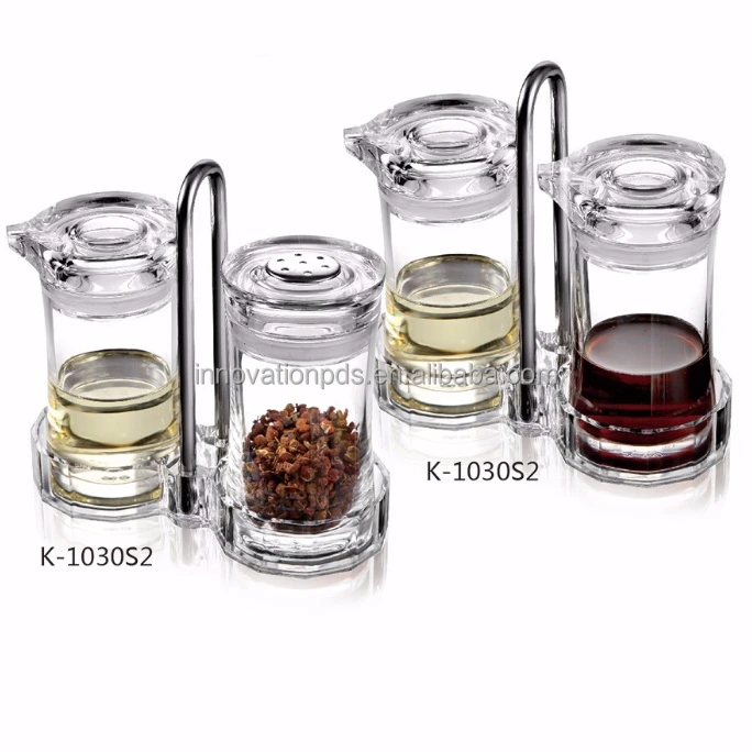 
High quality acrylic spice pepper jar glass seasoning bottle plastic powder jar 