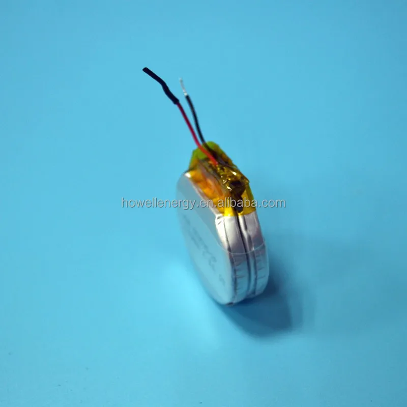 OEM electric wrist watch round lipo battery 553535 3.7V 1160mAh round rechargeable lithium polymer battery