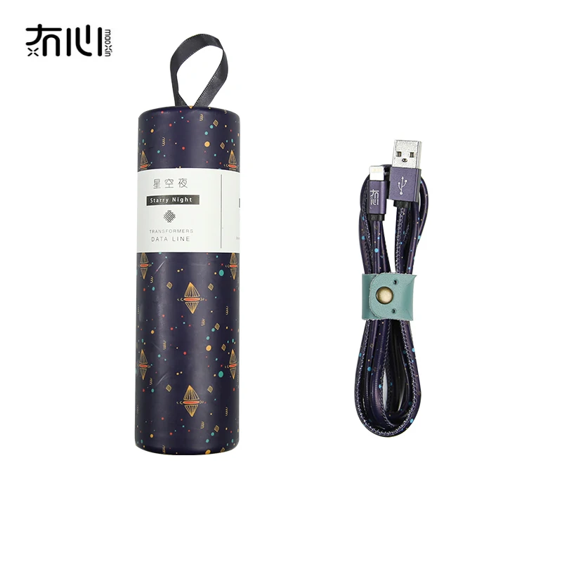 Maoxin most hot oem promotion gift  high quality colorful 1M micro type c ip charging usb data cable usb