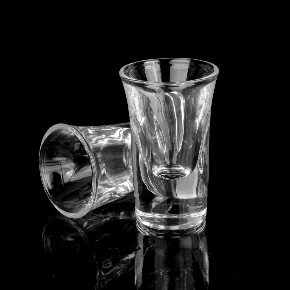 Высокое качество ясно рюмку 1 унц. рюмку толстым дном рюмку