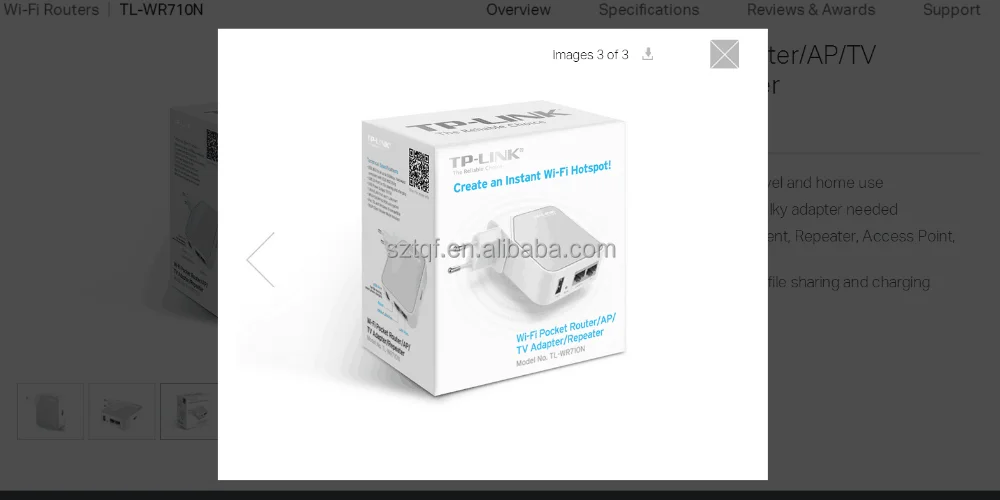 Wi-Fi Карманный роутер/точка доступа/TV адаптер/ретранслятор TL-WR710N