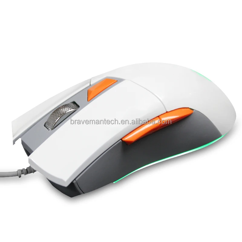 Обтекаемая эргономичная игровая мышь AVAGO 3310 с высоким DPI и автоматическим изменением цвета