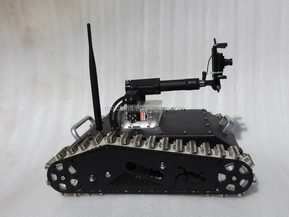 Industrial high horizon magnetic wheel wall climbing robot chassis for aloft work