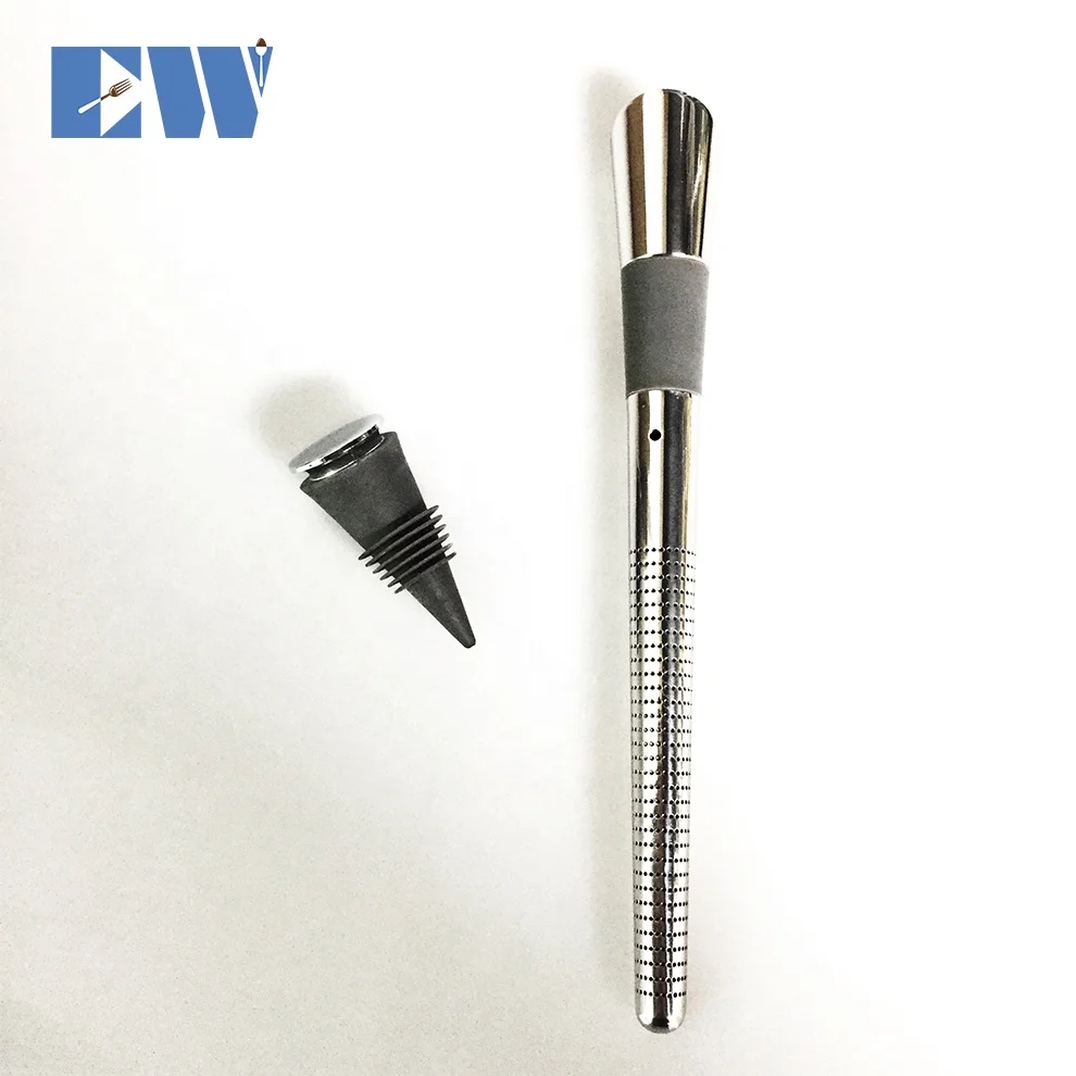 3 IN 1 Stainless Steel Wine aerator,Red wine pourer aerator,Long Wine Stopper