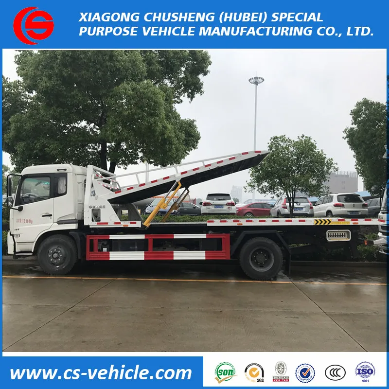 
Dongfeng 6 wheels 5T 8tons wrecker towing truck 3 cars road recovery wrecker truck 