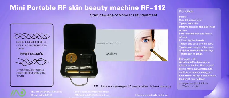 портативный РФ красоты кожи машина, тендера кожи