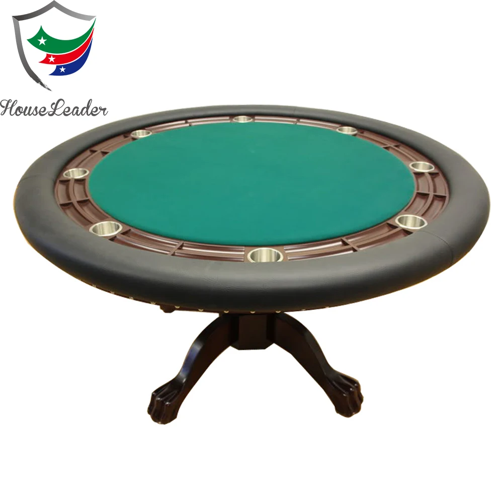 52 inch Round Solid Wood Poker table