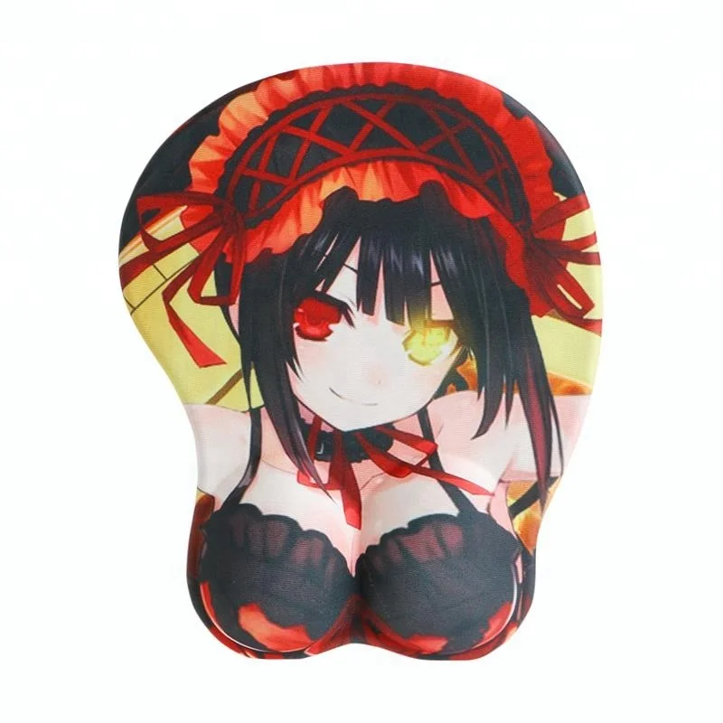 Anime 3D sexy custom ass breast gel oppai Silicone mouse pad boob mousepad with Wrist Rest