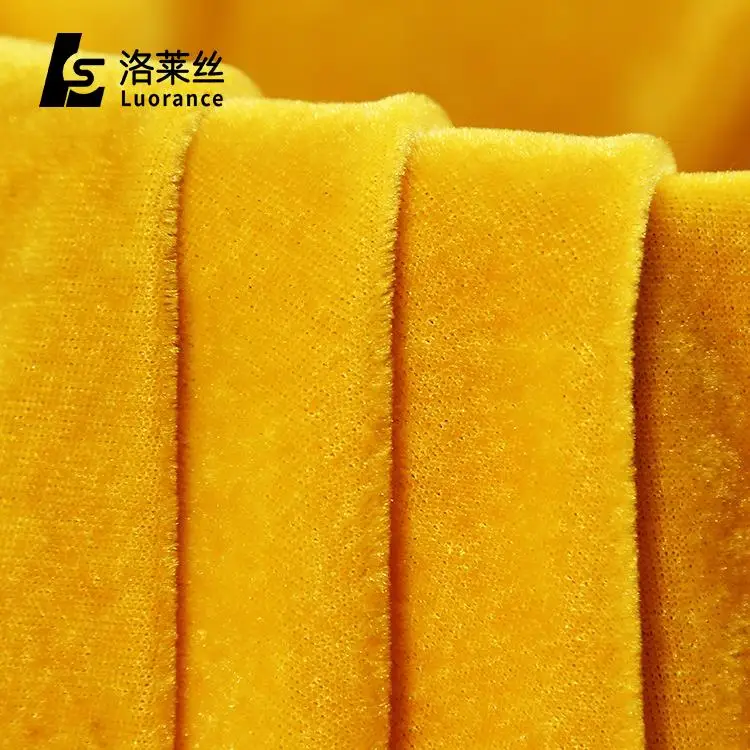 Новое поступление 100% полиэстер бархатные ткани вельвет для обивки