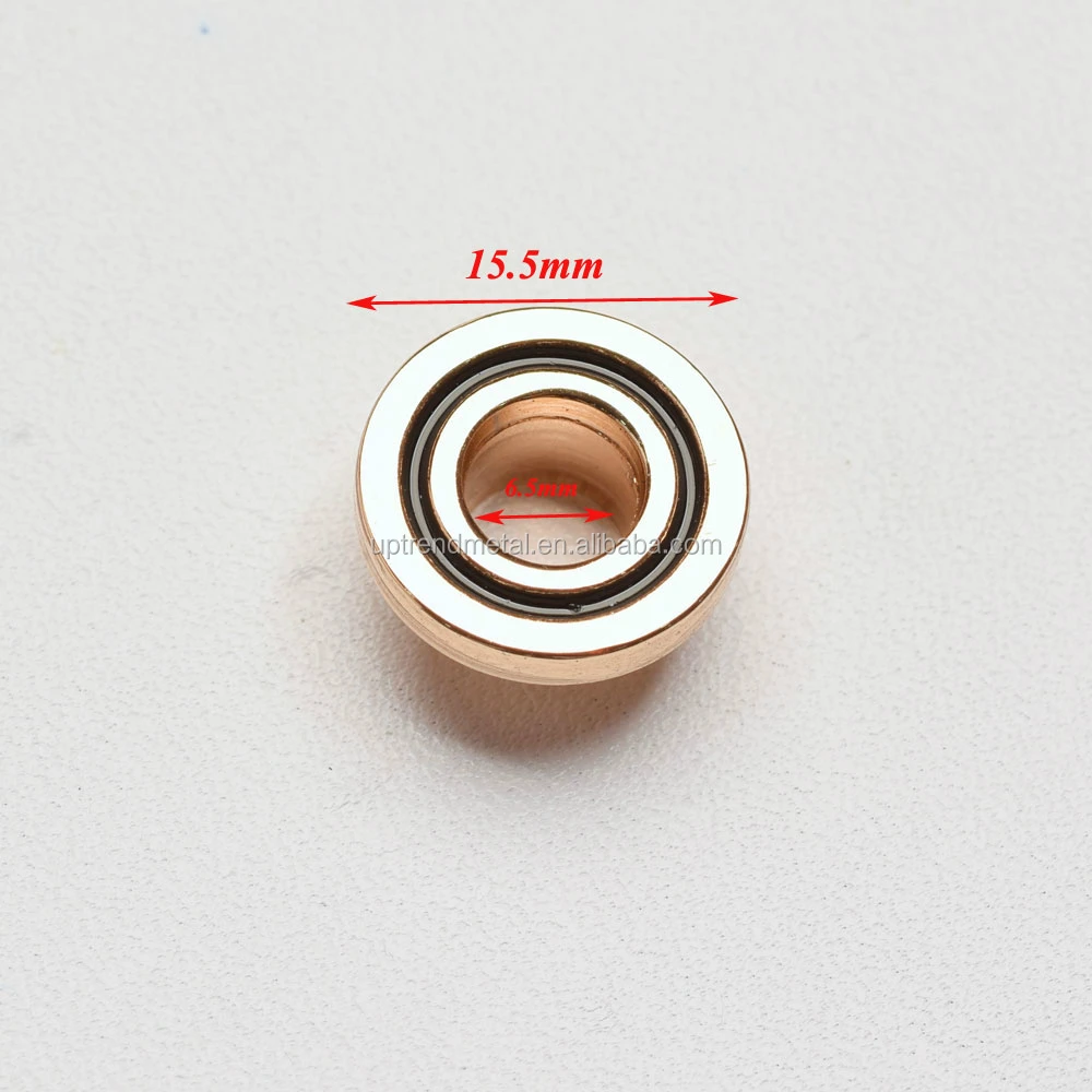 Metal black round eyelets for shoes