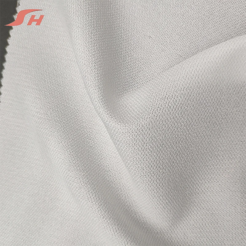 Cheap adhesive PES doubledot woven polyester fusing jacket interlining
