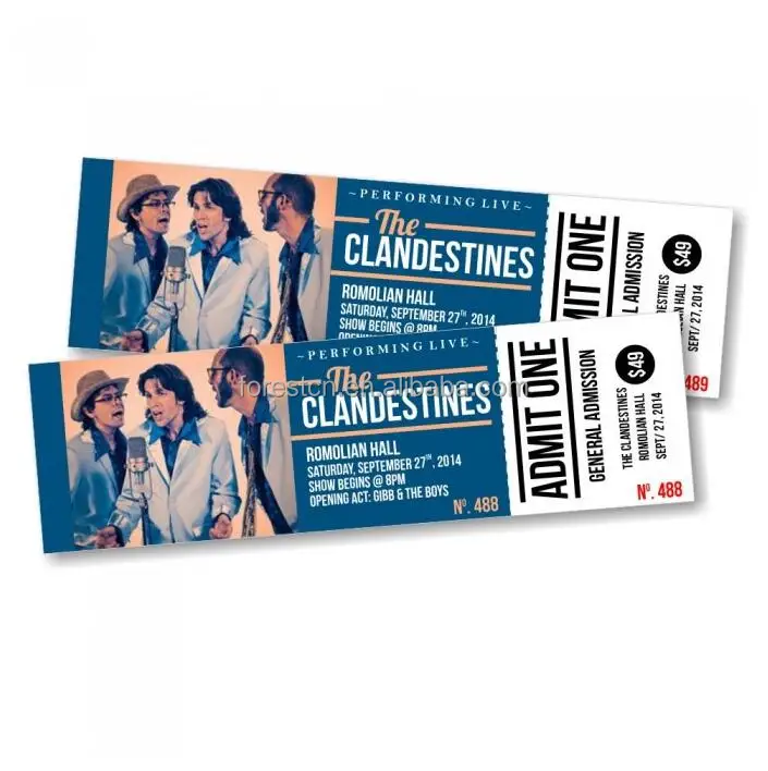 
 Госпитальный билет из рафилы для вечеринки  