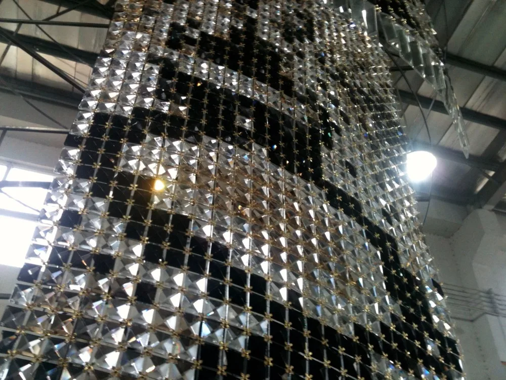 Luxury appearance large snake skin mexican baroque crystal chandelier for foyer deco