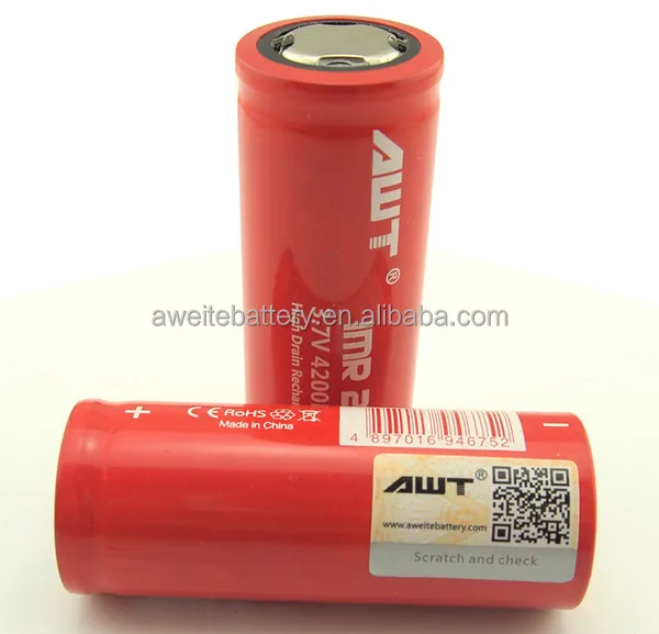 Оригинальный AWT IMR 26650 аккумулятор 4200 мАч 60A awt литиевая батарея для боксмода av mod Набор