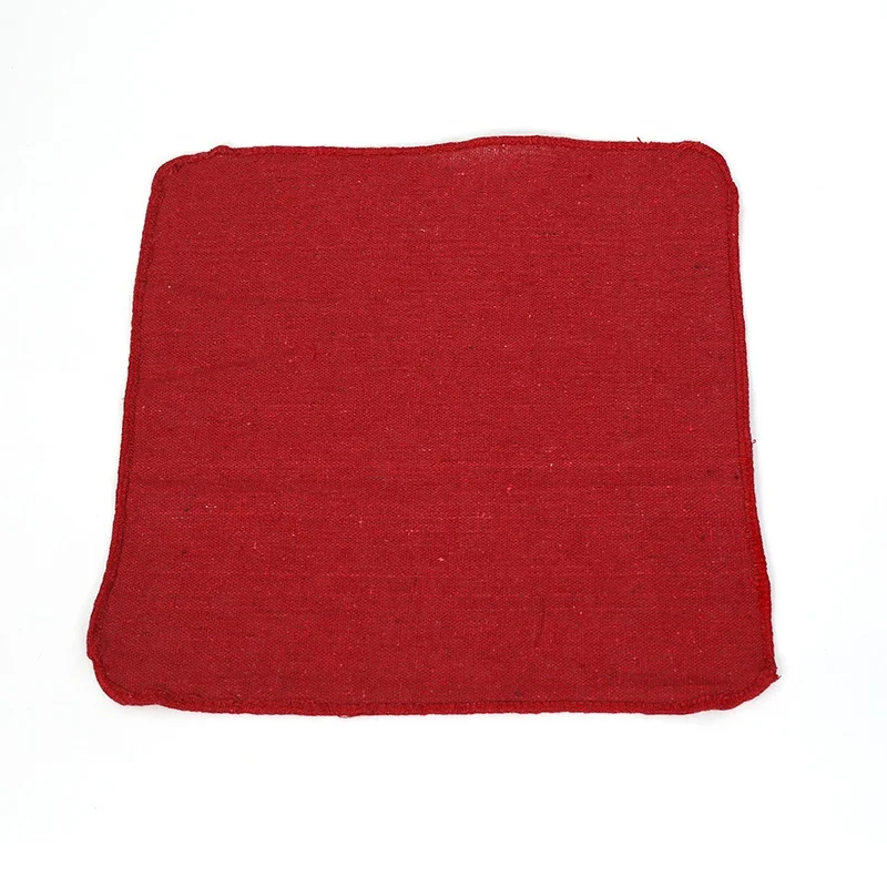Industrial cotton polyester oil cleaning red quick drying wiping wash cloth shop towel rags