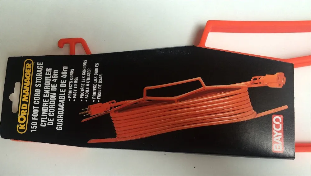 Mountable H-Frame Extension Cord Storage