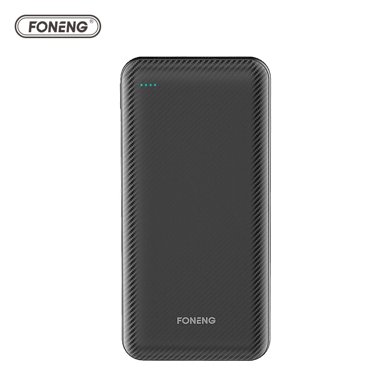 FONENG High Capacity Slim Portable Power Bank 20000mah Powerbank Mobile External Battery Pack Charger