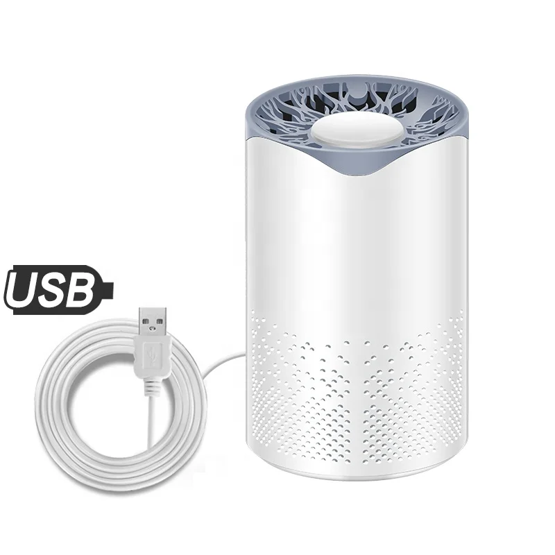 HRS new 110-240V household products plastic uv led household electric mosquito killer lamp led light bulb bug zapper with USB