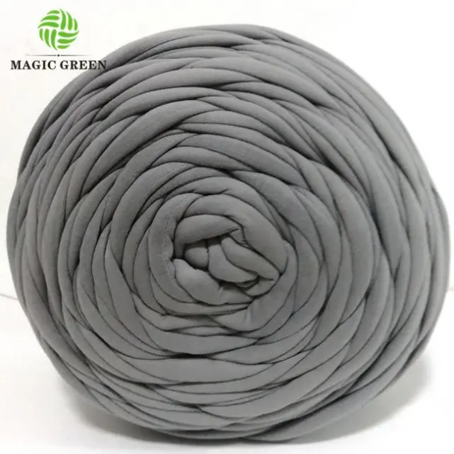 95 Colors Stock D2-3cm 100% Cotton Machine Washable Cotton T Shirt Roving Poly Fiber Filled Tube Braid Hand Knitting Yarn