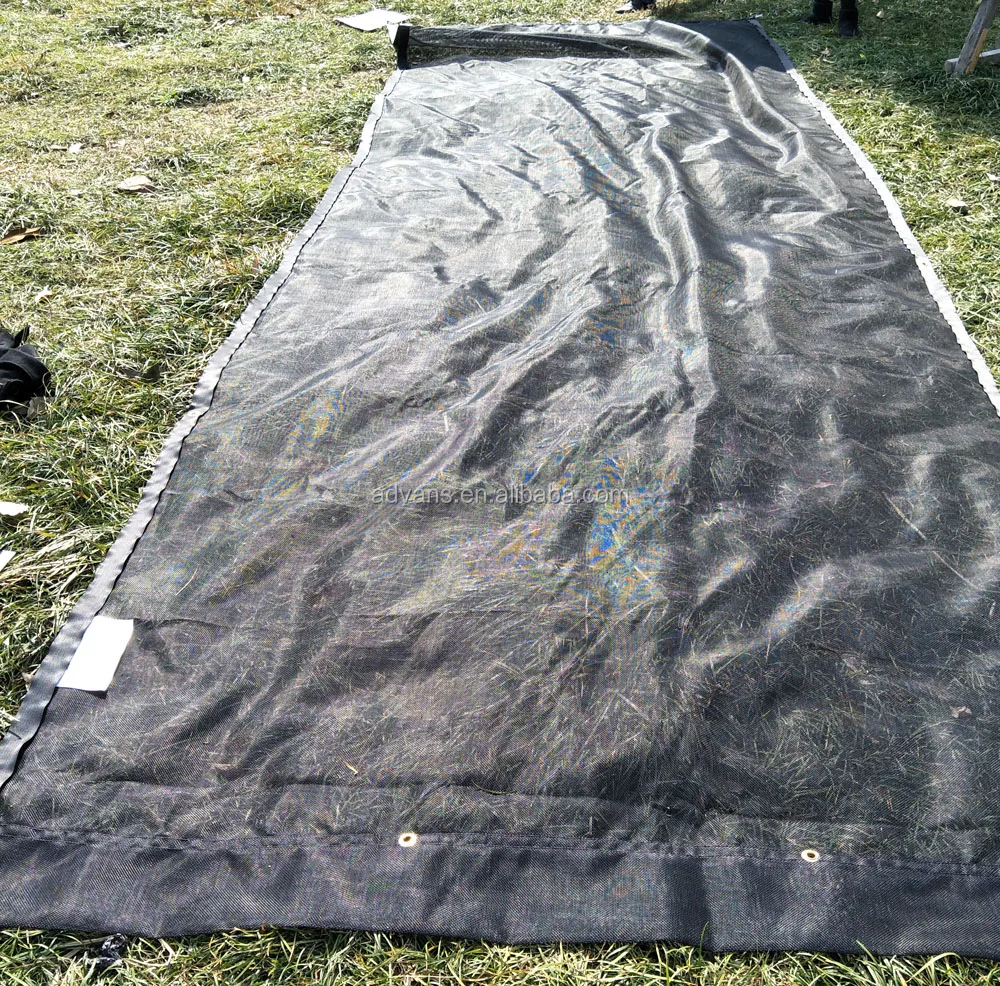 
10 oz 1*1 Heavy Duty Weave Vinyl Woven PVC COATED MESH Dump TRUCK COVER TARP Manufacturer From China 