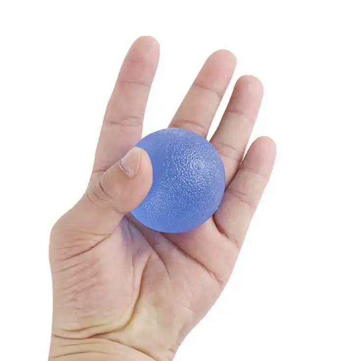 
Hot Selling Soft Gel Men&Women Hand and Finger Strength Training Grip Ball, Hand Muscle Exercise Round Squeeze Ball 