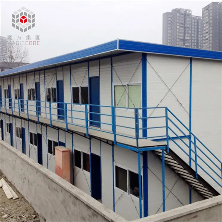 prefabricated modular residential building premade 2-story teaching building with single slope roof in Malaysia
