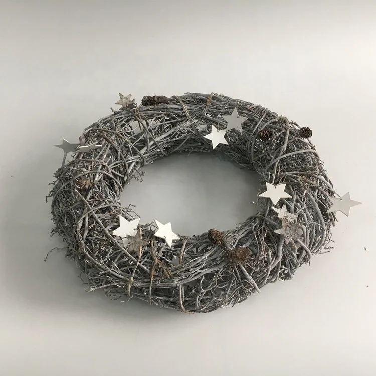 
Hot quality new fashionable grapevine branch material Christmas wreath 