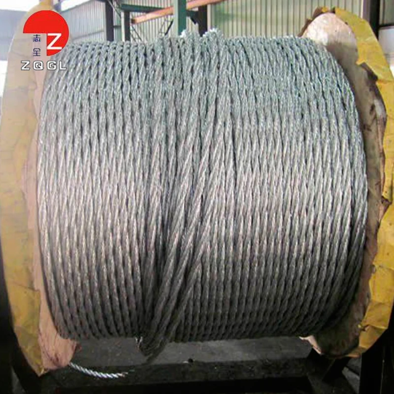 1x19 Steel Wire Strand Galvanized Coated Strand Wire