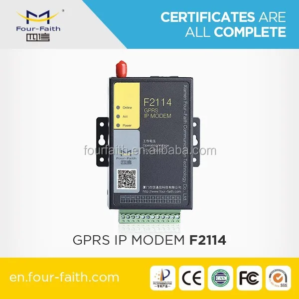 F2114 GSM GPRS modem with digital input/output GSM GPRS modem with 5 input/output interface