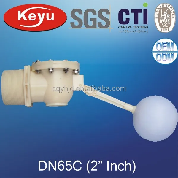 
DN65CL 2.5(inch) Quick Stop Automatic Plastic Float Valve For Sink Or Tank 