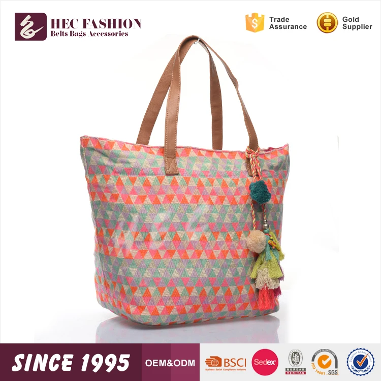 HEC Мира Объединились Моды Женщины Хлопок Холст Солнечной Пляжная Сумка