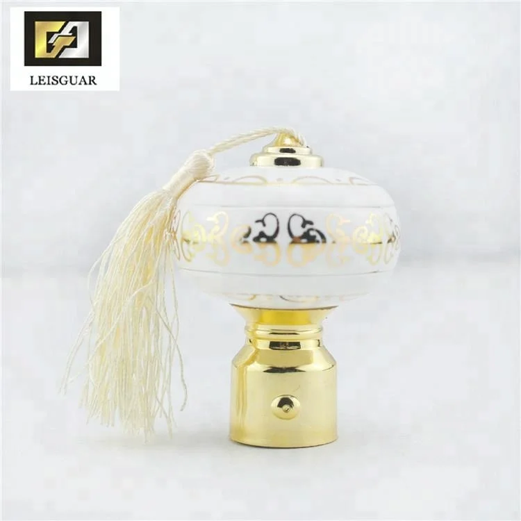 Wholesale nice Design Curtain Finial Decorative Curtain finials