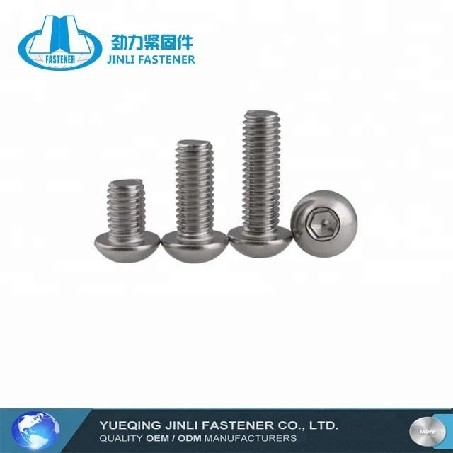 M6 half round head bolt hex socket button head cylinder screw