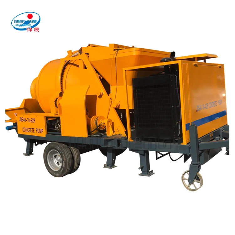 With good quality mini mobile cement concrete mixer pump