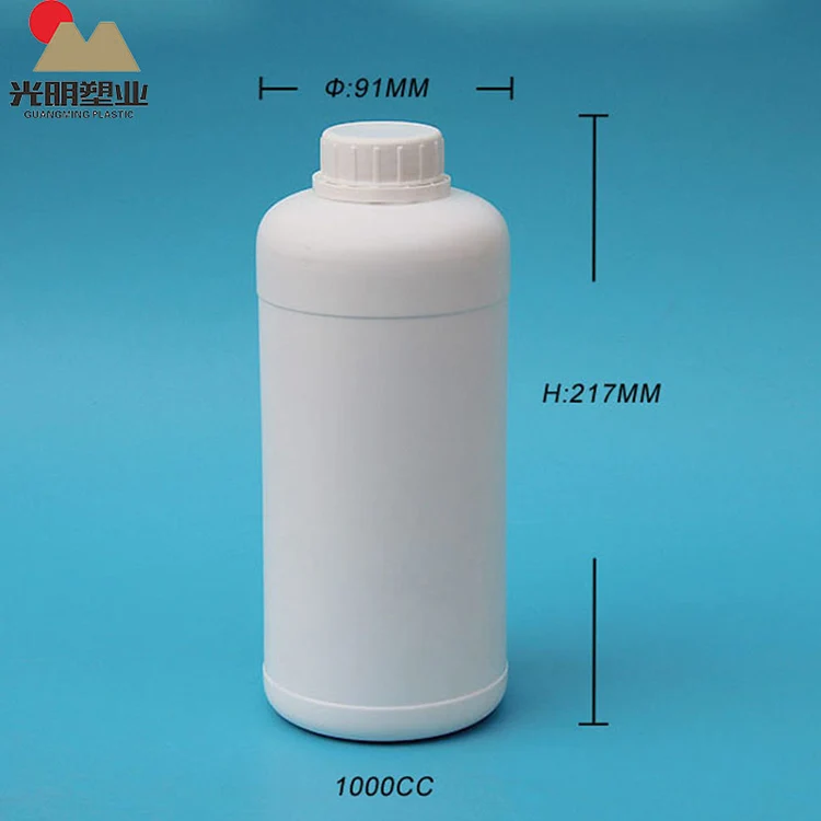 1000 мл круглые пластиковые hdpe бутылки для Фармацевтическая жидкости